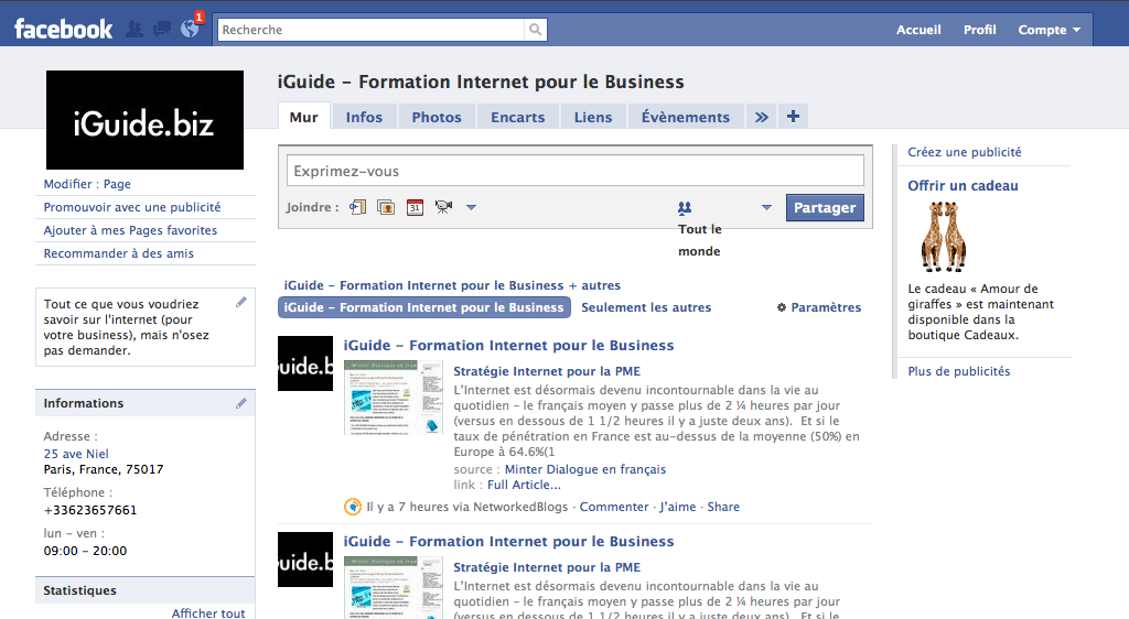 iGuide Facebook Fan Page